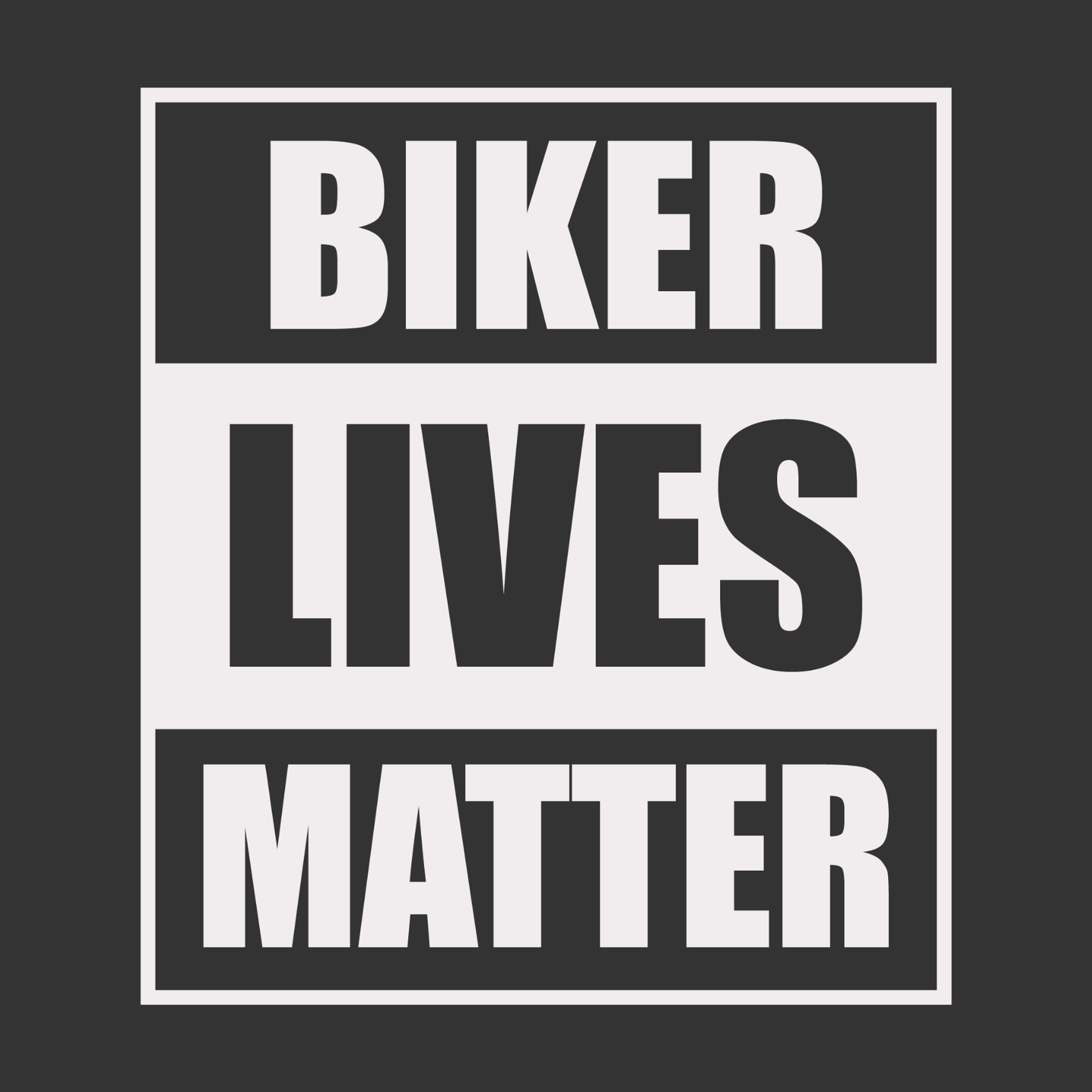 Biker Lives Matter Vinyl Decal - Matte Motorcycle Awareness Sticker