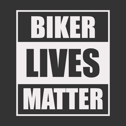 Biker Lives Matter Vinyl Decal - Matte Motorcycle Awareness Sticker