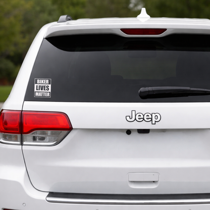 Biker Lives Matter Vinyl Decal - Matte Motorcycle Awareness Sticker